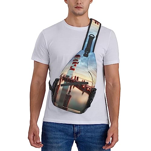 Sac de poitrine Rainbows Lighthouse durable et résistant