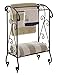 Kings Brand Furniture - Coffee Brown Metal Free Standing Towel Rack Stand with Shelf