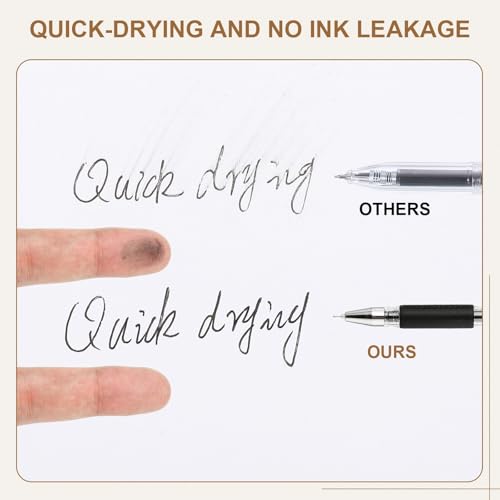 PATIKIL Bolígrafos Gel 0.28mm Pack 24 Tinta Negra miniatura 3