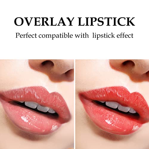 Tosouatop Moisturizing Fruits Lip Oil For Dry Lip, Improve Lip Color, Ultra-Long Lasting, Refine Lip Wrinkles, Fruit Aroma, Hydrating And Nourishing Lip Glow Oil, Coconut #TOP4