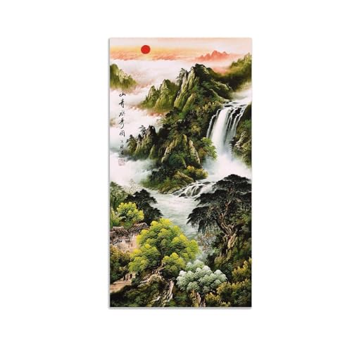 Tableau Chinois cascade pour transformer un mur vide en espace moderne