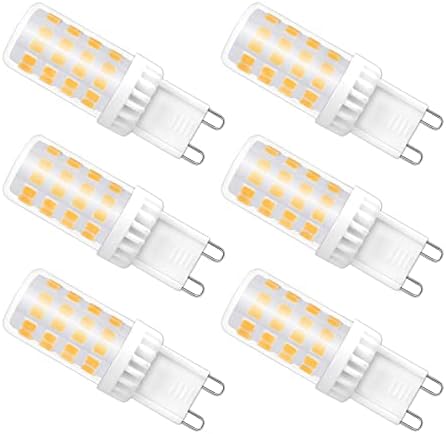5-Pack G9 LED Corn Bulbs – 5W 400LM Warm White 3000K, 220-240V, 51 SMD 2835 LEDs, Non-Dimmable, For Desk Lamps, Cabinets, Ceiling Lights