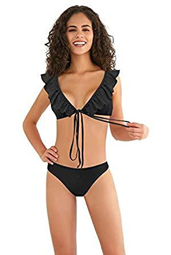 Maillot de bain fendu réglable en dentelle pour masquer les complexes et rayonner
