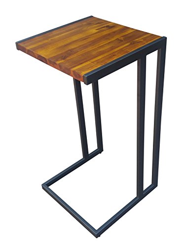 Design 59 Acacia Hardwood C Table/End Table/Laptop Stand, No Assembly Required