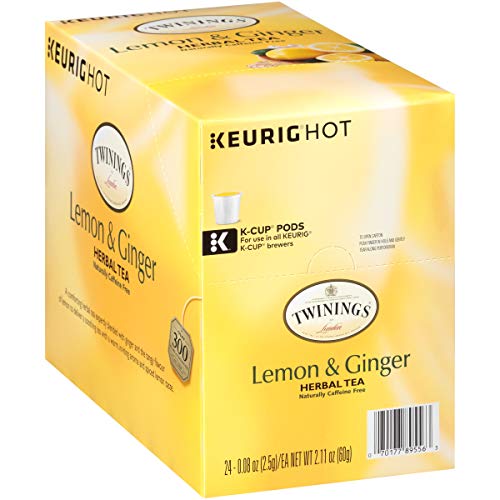 Twinings Of London Lemon & Ginger Herbal Tea K-Cups For Keurig, 96 Count #TOP3