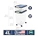 IRIS USA Dog Food Storage Container 30 lb + 11 lb, Stackable Combo Set, Airtight Pet Food Storage Bins with Wheels for Dog Cat Bird Chicken Food, BPA Free, Made in USA, Navy