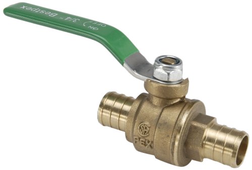 BestPEX 51183 Metal Pex Long Handle Ball Valve, 0.75