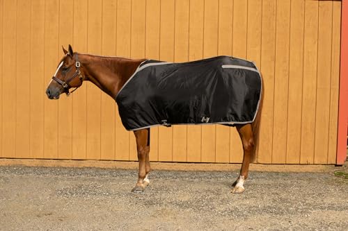 Image of TuffRider Shelter Closed Front Stable Sheet-Black /Grey-78