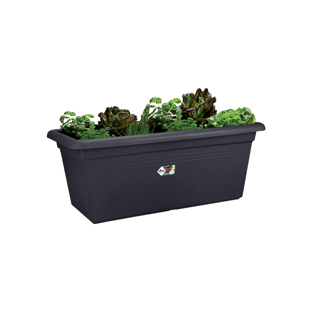 elho Green Basics Garden Xxl 100 - donica do użytku na zewnątrz - Ø 96 x wys. 39,5 cm - czarna/czarna