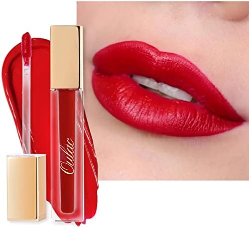Oulac Matte Liquid Pink Lipsticks for Women - Pink Lip Gloss, Long Lasting Lipstick Waterproof, Creamy Texture High Pigment with Vitamin E & Rose Oil,Vegan M14