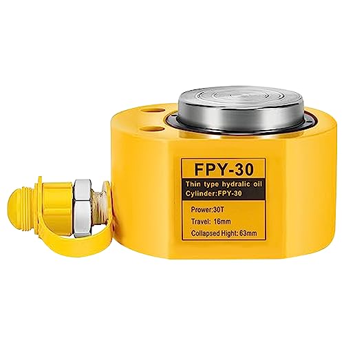 Image of 30T 14mm /0.55 inch Stroke Hydraulic Cylinder Jack Mini Hydraulic Ram Jack Porta Power Retract Automatically Split Single Acting Lifting Cylinders for Machinery Ship Bridge Construction