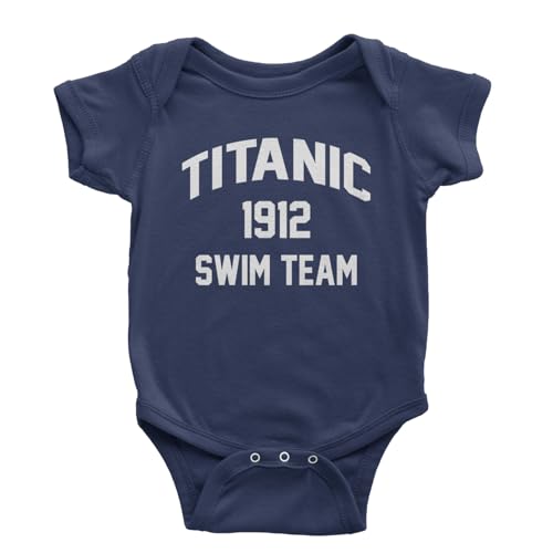Titanic Swim Team 1912 Funny Cruise Infant One-Piece Bodysuit, Soft Cotton