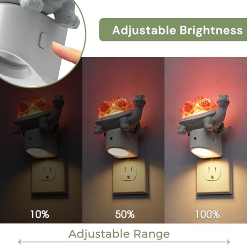 Lámpara de noche LED con sensor, diseño de tortuga 3D miniatura 3