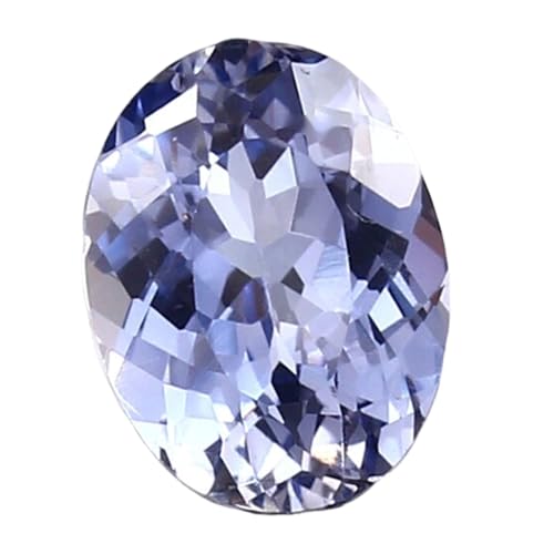 Saphir bleu de Ceylan naturel ovale véritable pour éviter les imitations en verre