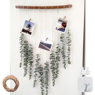 Artificial Eucalyptus Wall Hanging Decor, with ...