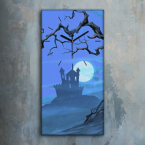 Horloge sur Toile de Qualité Supérieure Image Art Moderne 30x60 - 3