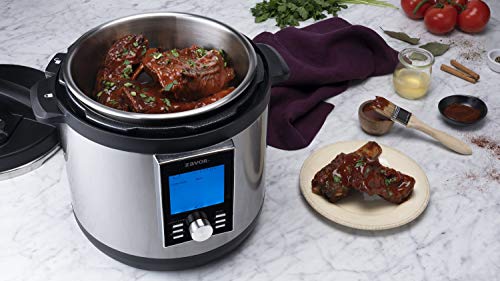 Zavor LUX LCD 8 Quart Multi-cooker with America's Test Kitchen Multicooker Perfection Cookbook, Stainless Steel