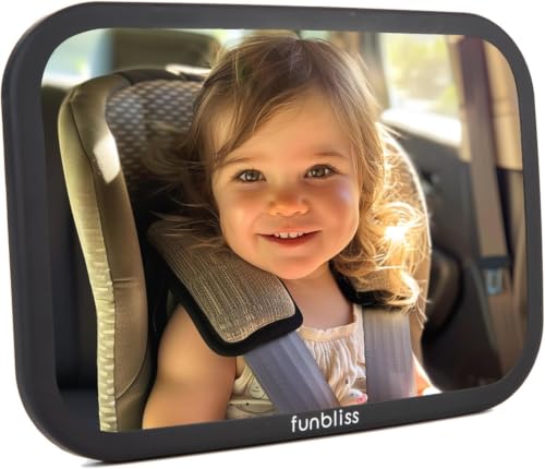 Funbliss Baby Car Mirror Safely Monitor,Shatterproof