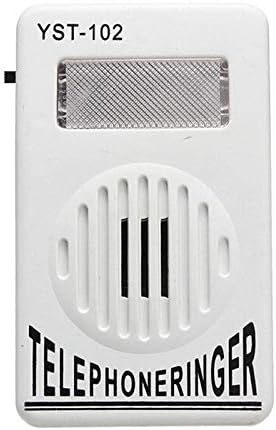 2PCS 95dB Extra-Loud Telephone Ringer Phone Ring Amplifier Ringing Help Strobe Light Bell Sound Landline Ringer Sound Ringtones