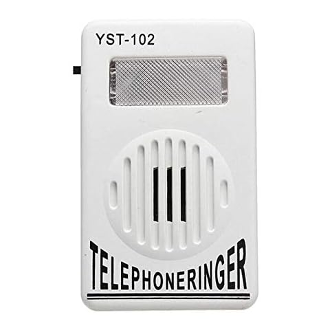 2PCS 95dB Extra-Loud Telephone Ringer Phone Ring Amplifier Ringing Help Strobe Light Bell Sound Landline Ringer Sound Ringtones Cover