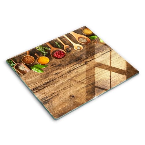 Planche à découper induction Wallfluent 60x52cm protection plaque cuisson verre résistante - 2