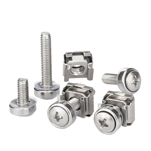 Écrou à cage flottant M6x30mm en acier inoxydable 304 pour rack de serveur 10 pièces
