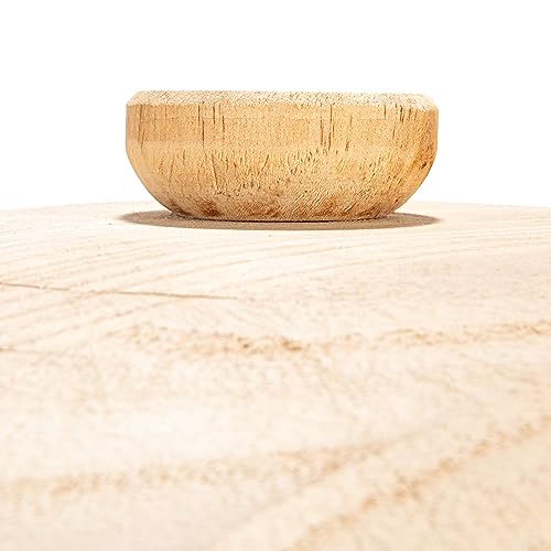 Creative Co-Op Decorative Natural Paulownia Wood Container With Lid Contenitore In Legno, 11.5 Inch Round - 3
