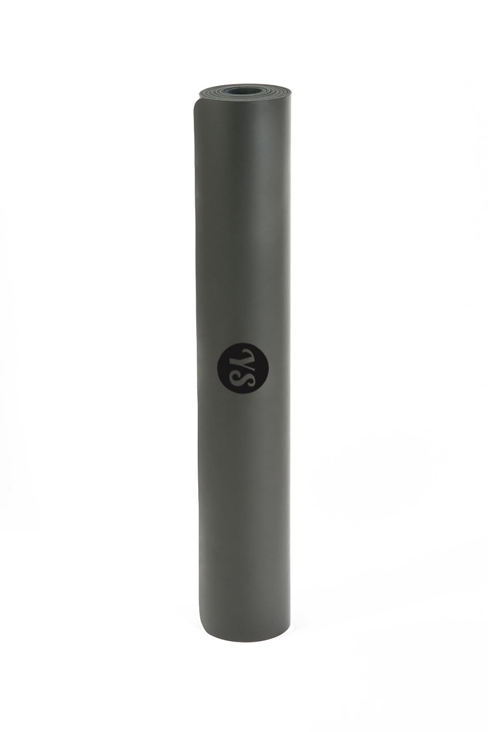 Yoga Studio The Grip Mat – Tapis de yoga avec base antidérapante, absorption de l'humidité, 4 mm d'épaisseur, sans latex, gris anthracite, 68 x 183 cm