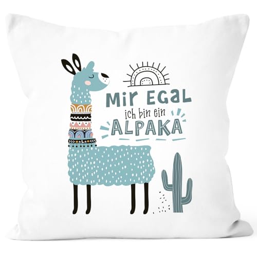 Kissen-Bezug Mir egal ich Bin EIN Alpaka - Alpaka-Motiv Lama Geschenk