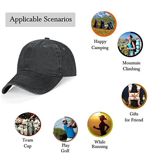 Vintage Baseball Cap Just A Girl Who Loves Horses, Horse Riding Denim Hats Adjustable Trucker Hats Dad Cap Gifts #TOP3