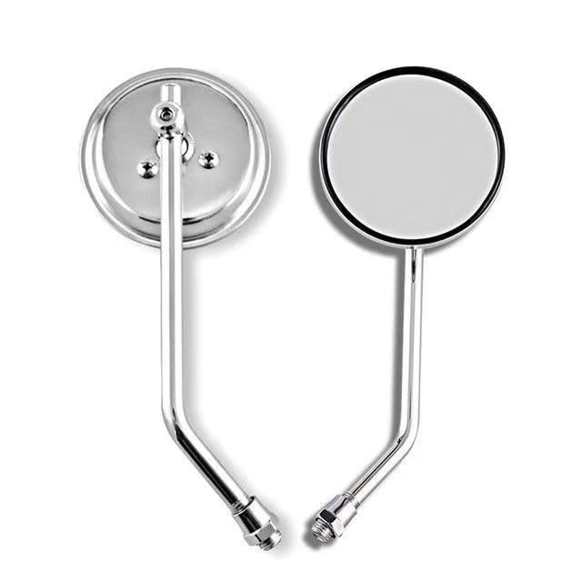 Espejos moto de 10 mm cromados para mejorar la seguridad en Suzuki y motos de doble propósito