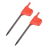 uxcell Torx Screwdriver, T8 S2 Flag Handle Star Driver Key Wrench Spanner 2 Pcs