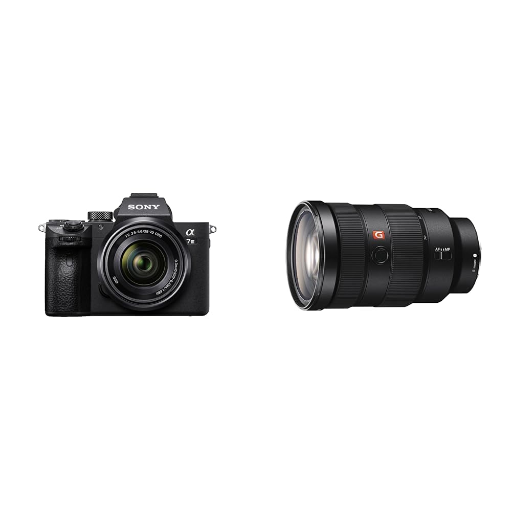 Sony Alpha ILCE-7M3K Full-Frame 24.2MP Mirrorless Digital SLR Camera with 28-70mm Zoom Lens- Black with E Mount FE 24-70mm F2.8 GM Full-Frame Lens (SEL2470GM) | Standard Zoom| Premium G Master
