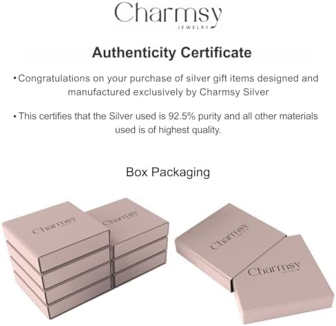 Miniatura 6 de Charmsy - Aretes colgantes con nudo infinito, plata de ley 925 para mujeres y adolescentes