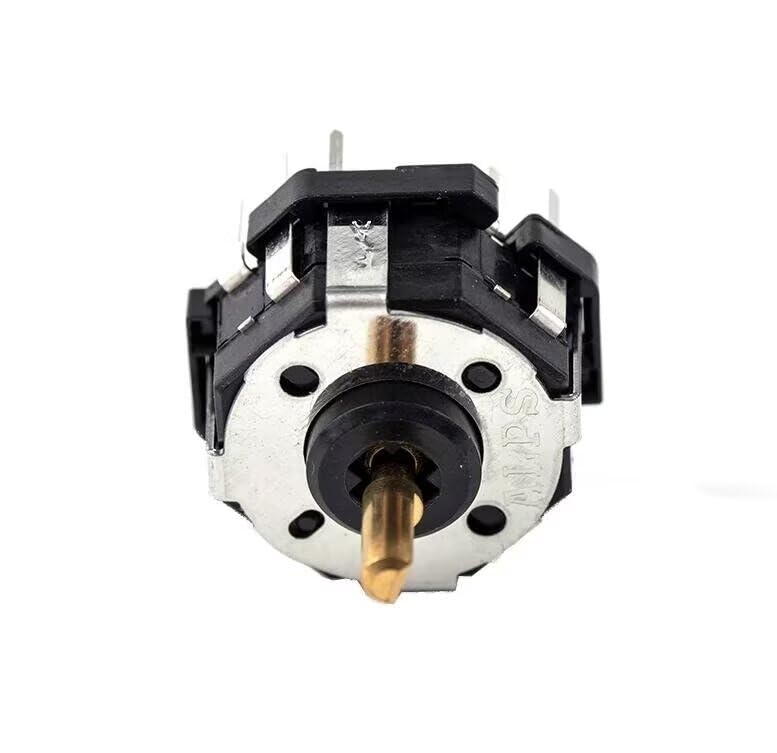 Jyving 1pcs RKJXT1F42001 4-Way Switch Car Navigation Encoder Key Rocker Push Switch Encoder, Height: about 1.9cm, Black