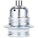 Produktbild Fassung für Lampe E27, Metall Lampenfassung mit Außengewinde und Schraubringen, verzinkt mit Zugentlastung in Nickel-Finish