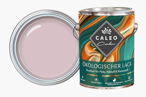 Caleo Color Lack BLÜTENZAUBER Altrosa, 0,15 Liter - ökologischer Lack für Möbel - natürlich, lösemittelfrei, spielzeugtauglich