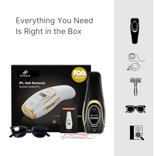 Image of IPL Hair Removal Laser Machine Ice Cooling, FDA-Approved Salon-Like Permanent Hair Reduction with 0C Cooling for Whole Body, Bikini, Face (Women & Men) (Black)