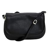 Bag Street - kleine Damentasche Umhängetasche Citytasche Bag SchultertascheHandtasche Clutch - präsentiert von ZMOKA® in versch. Farben (Schwarz)