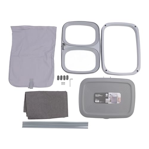 Wäschesammler mit Deckel und abnehmbaren Beuteln |Doppelfach zur...