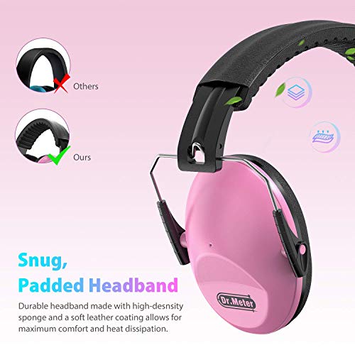 Image of Dr.meter Noise Cancelling Headphones for Kids: SNR27.4 Kids Ear Protection Earmuffs with Adjustable Headband, Ear Muffs for Noise Reduction in Monster Jam, Concert, Firework, Mowing, Autism Sensory