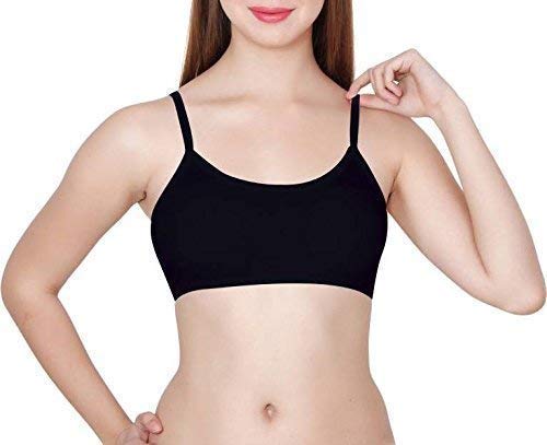 Image of Girls Cotton Lightly Padded, With Removable Pads Non-Wired Bralette Bra