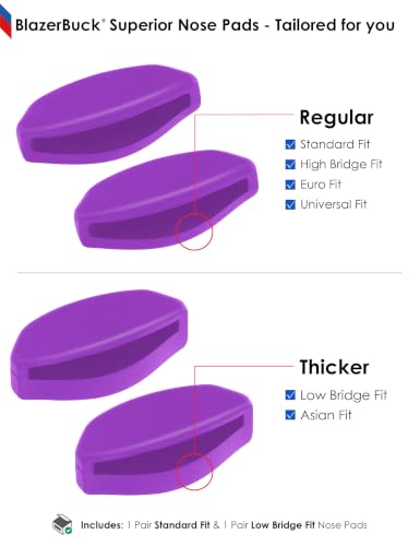 Image of BLAZERBUCK Replacement Nose Pieces for Oakley Frogskins Range /Frogskins Range XL /Top Knot /Side Swept /HSTN /Spindrift /Wildrye