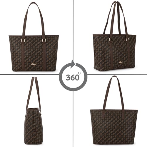 Image of Lavie Women's Mono LL Meryl Tote Bag for Women | Tote Handbag for Work | Ladies purse | Stylish Shoulder Bag | Gift for Women