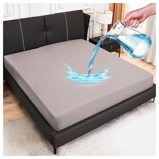 Arcona Matratzenschoner 90 x 200, Spannbettlaken Stil Matratzenschoner, Wasserdicht Matratzenschoner - 90x200, Wasserdichter und Atmungsaktive Matratzenbezug, Nässeschutz Waschbar Bettlaken (Grau)