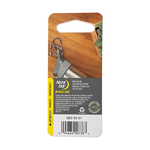 Nite Ize Sb3-03-01 Size-3 S-Biner Dual Carabiner, Stainless-Steel, Black #TOP6