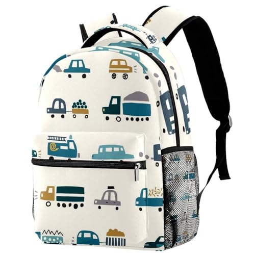 Sac à dos d'école multicolore pour ado et enfant de 29.4x20x40cm