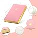 CAGIE Pink Journal for Women 256 Pages Cute Diary with Heart-Shaped Leather Journals for Writing A5 Soft Cover Journaling Notebooks for Work School (03 Pink, A5)