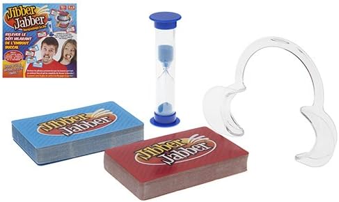 Jibber Jabber Party Game - The Hilarious Mouthpiece Game for Christmas Party Loud Mouth Board Game Challenge - French Edition Version - Family Games