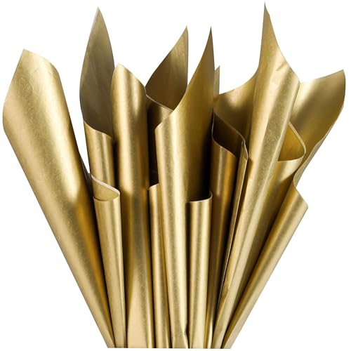 36 Sheets Gold Tissue Paper for Gift Bags – 20 x 20 inch Gift Wrapping Tissue for Crafts,...